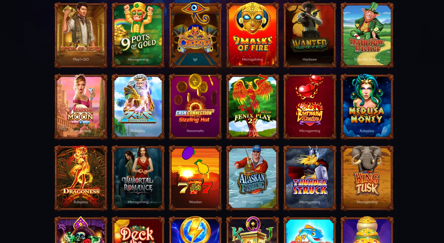 Wildzy Casino Spiele